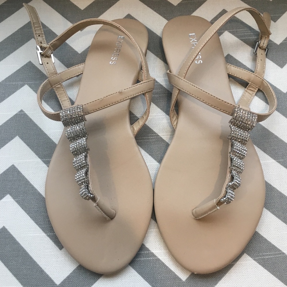 Express Rhinestone Sandals